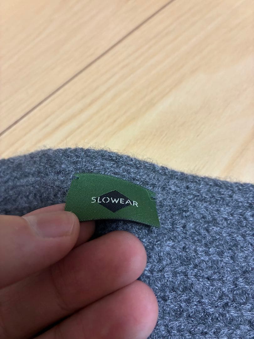 未使用タグ付き ZANONE カシミヤ100% グレー マフラー