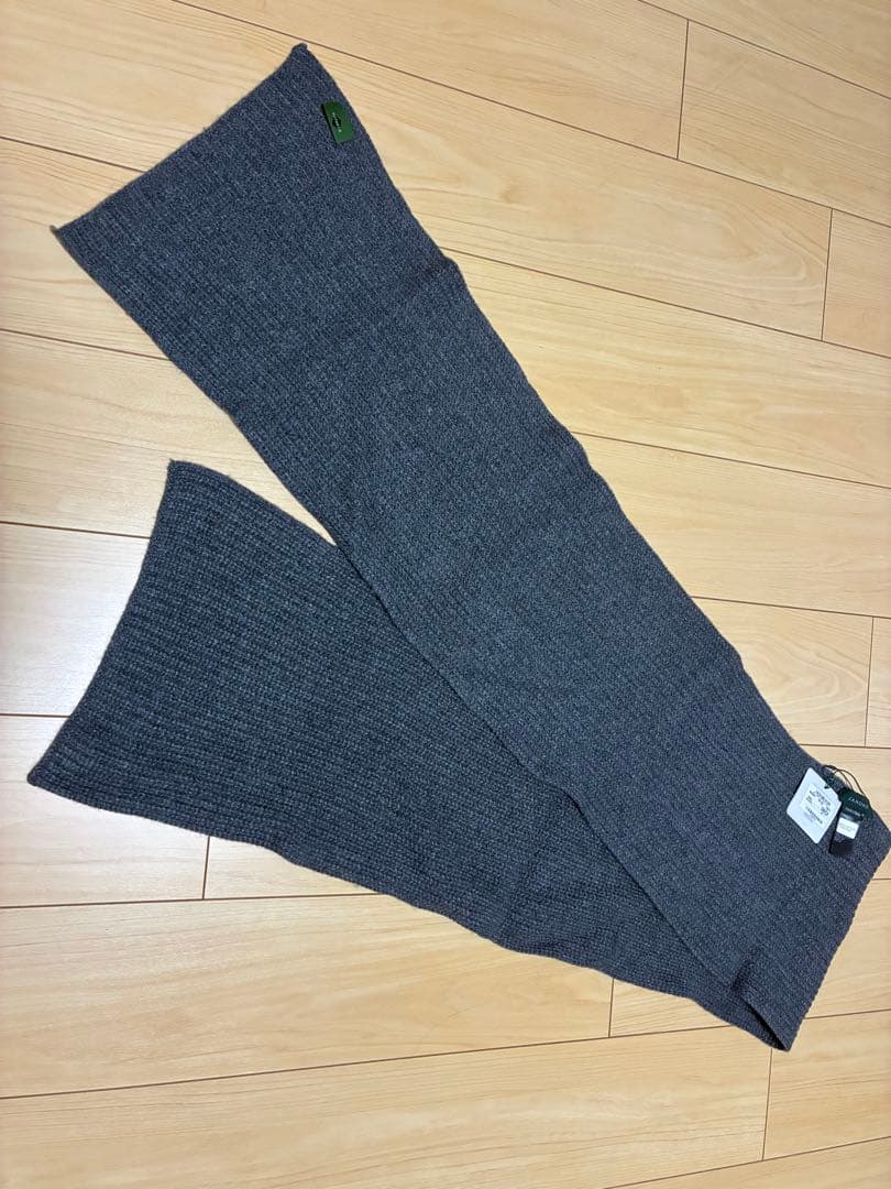 未使用タグ付き ZANONE カシミヤ100% グレー マフラー