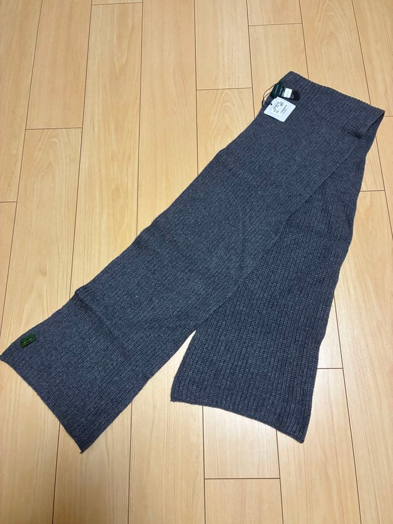 未使用タグ付き ZANONE カシミヤ100% グレー マフラー