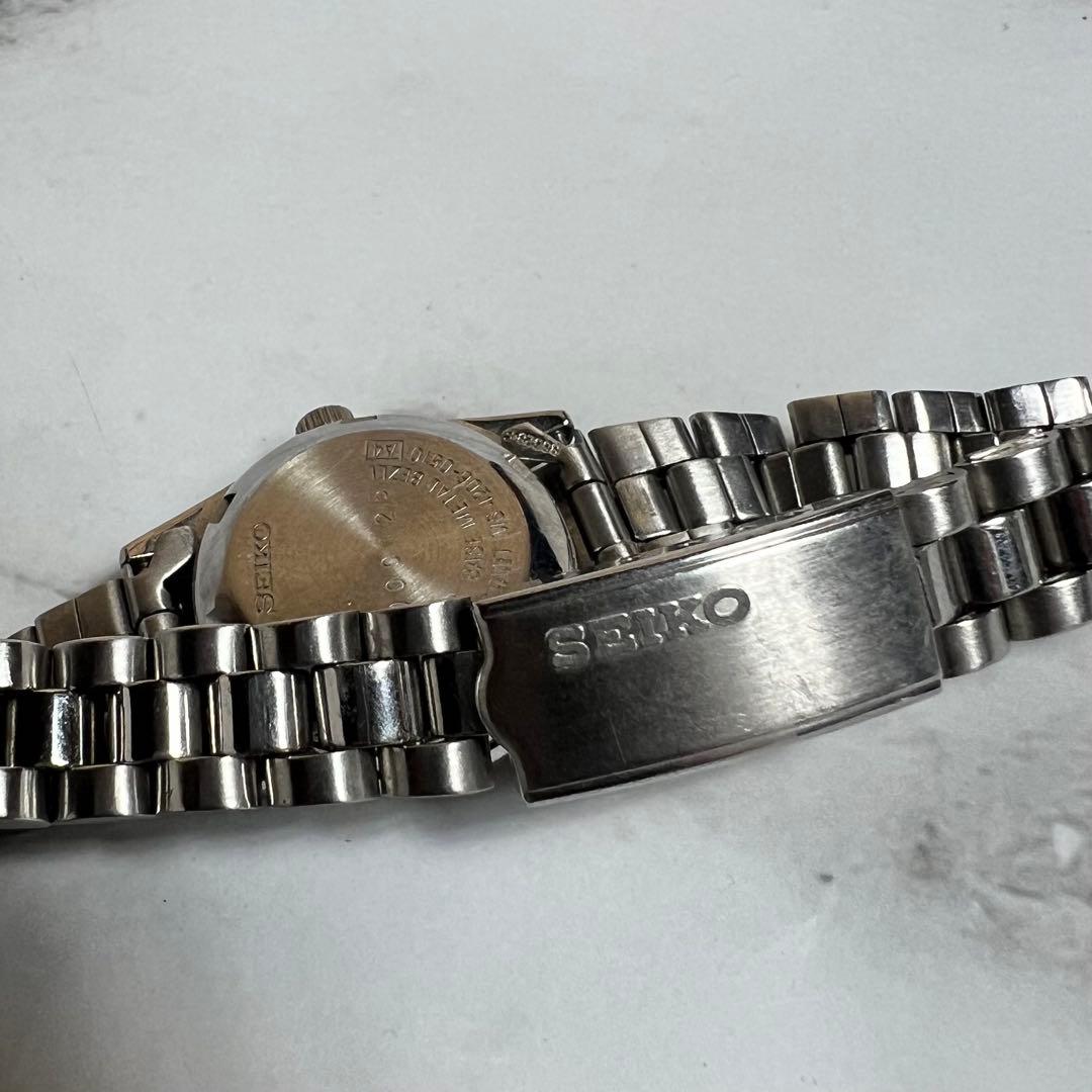 稼働美品 セイコーファイブ レディース腕時計 4206-0510 自動巻き 白