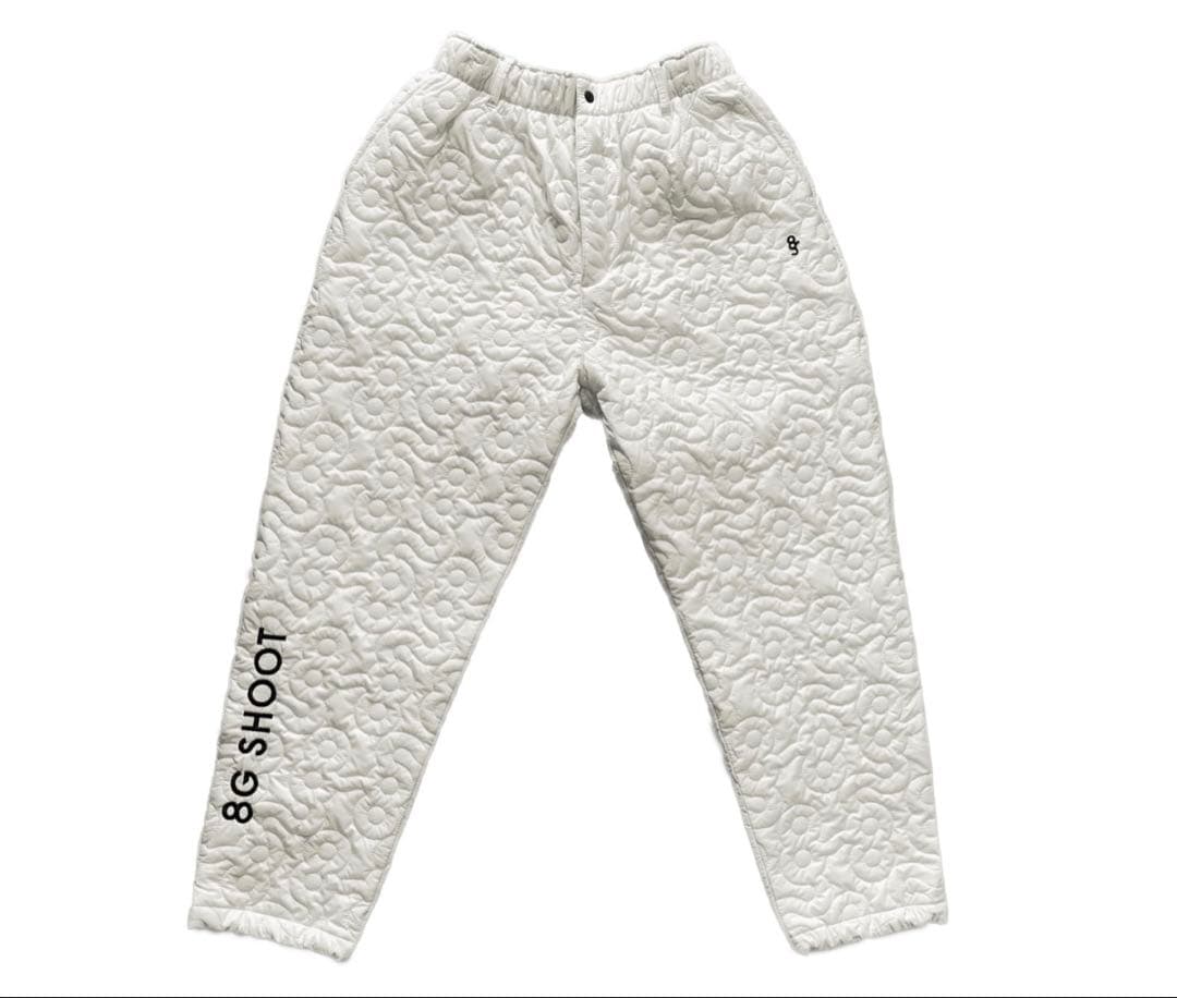 完売品⭐︎8G SHOOT ロゴキルティング中綿入りパンツ