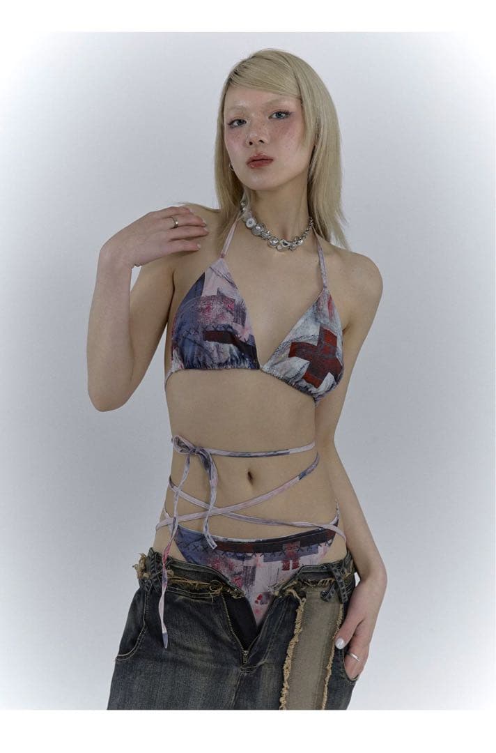 即購可　No romance 十字架　ビキニ