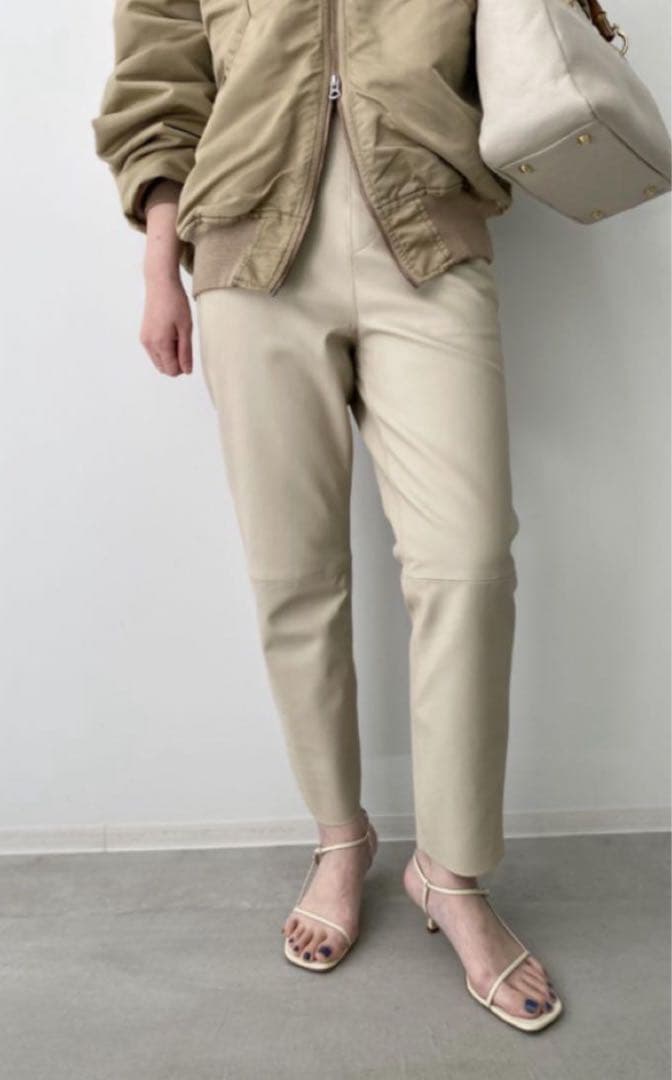 Raw+ Leather Clopped PT ロゥタスレザークロップドパンツ