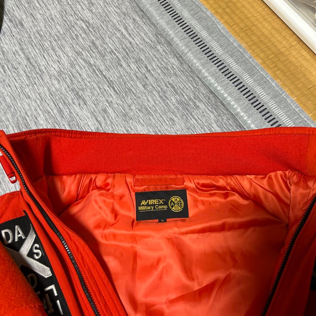 AVIREX オレンジ MA-1 フライトジャケット
