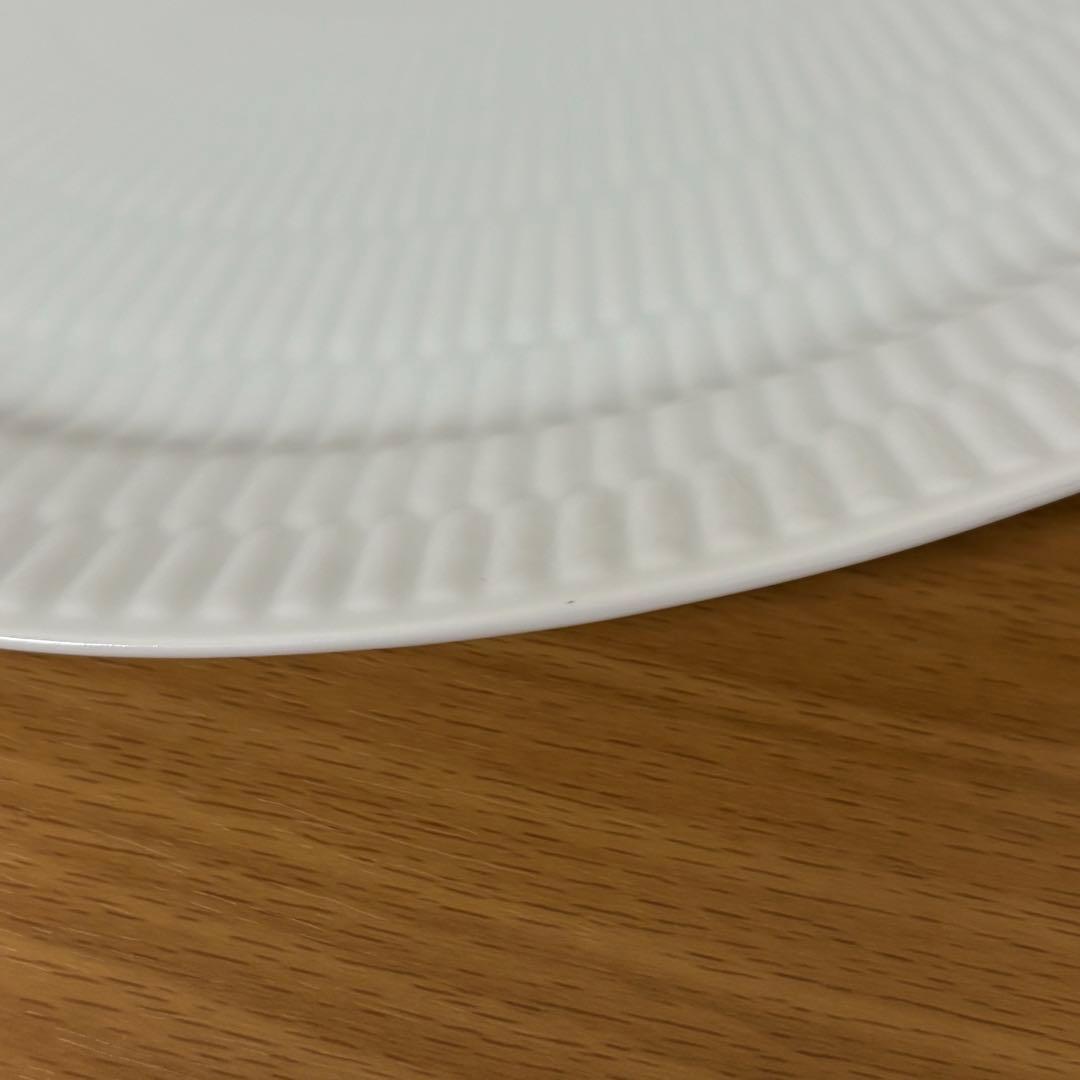 未使用　ロイヤルコペンハーゲン ホワイトフルーテッド オーバル皿 28cm 2枚