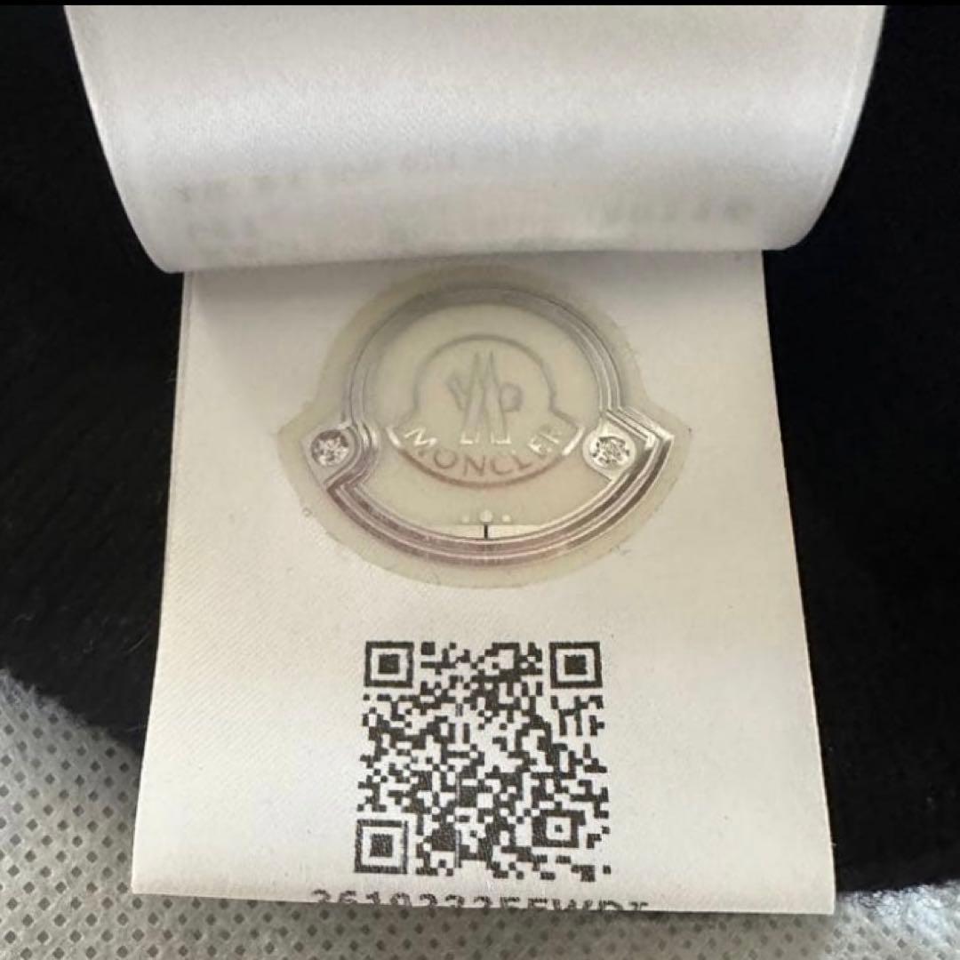 MONCLER ブラック ニット帽 保存袋付き