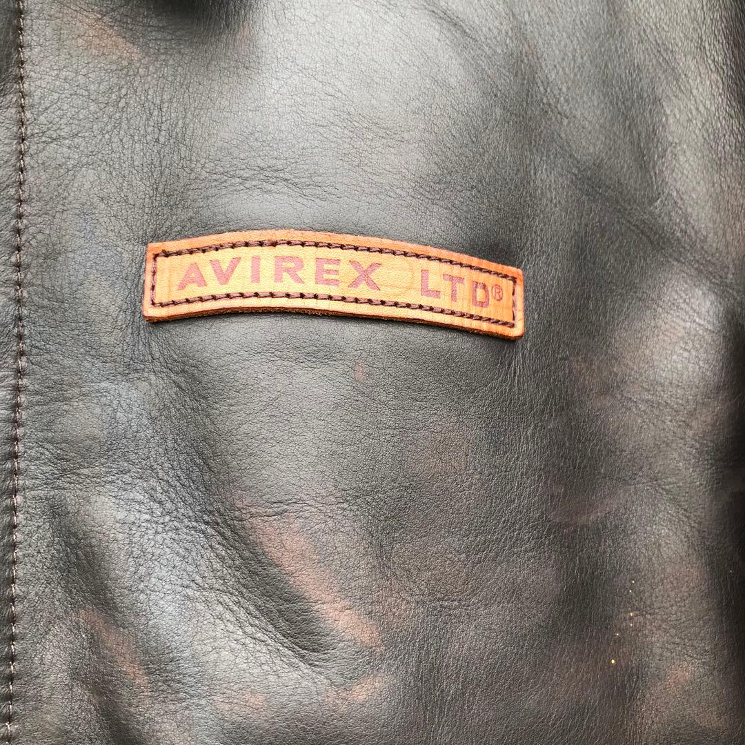 AVIREX　A-2　ブラウン　42　牛革　フライングタイガー