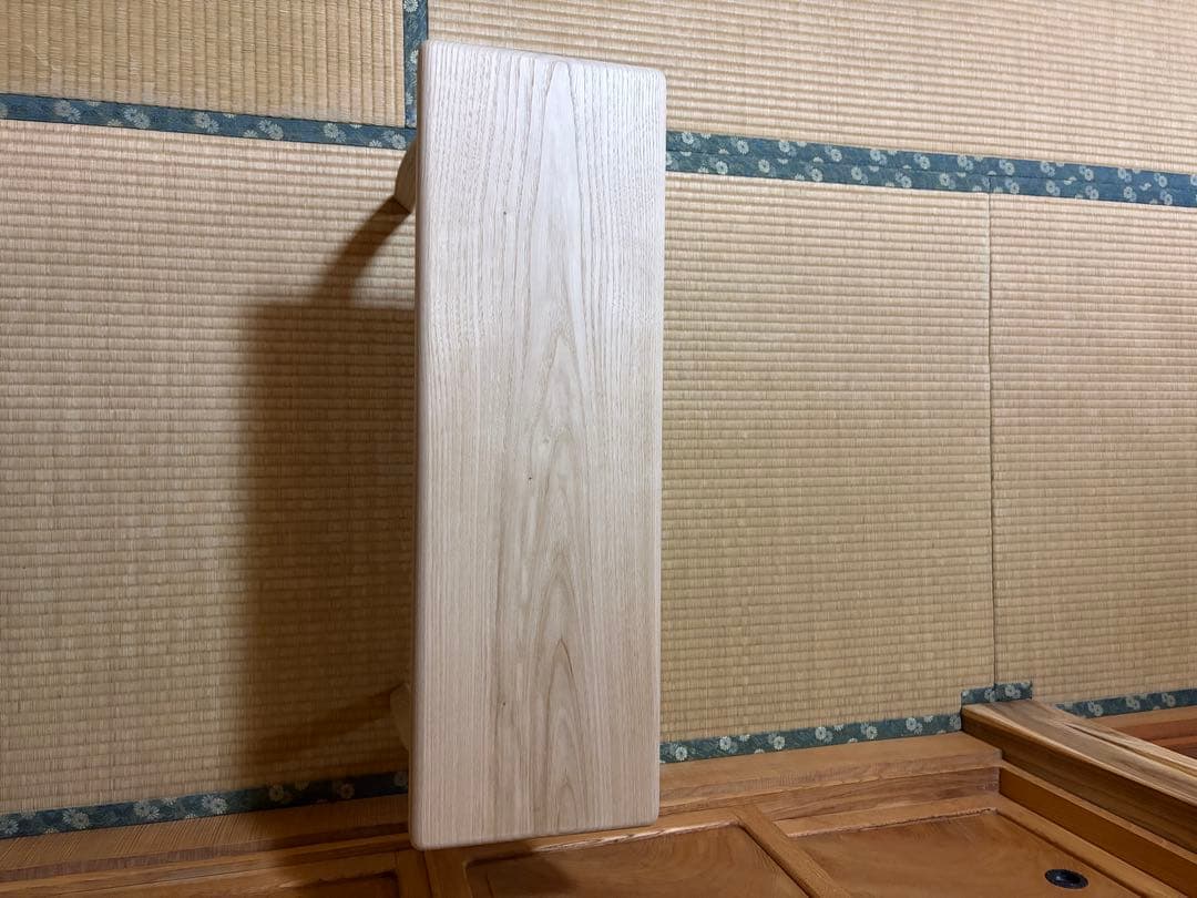 1334建具屋58年のおじいさんの手作り木製サイドテーブル、スツール