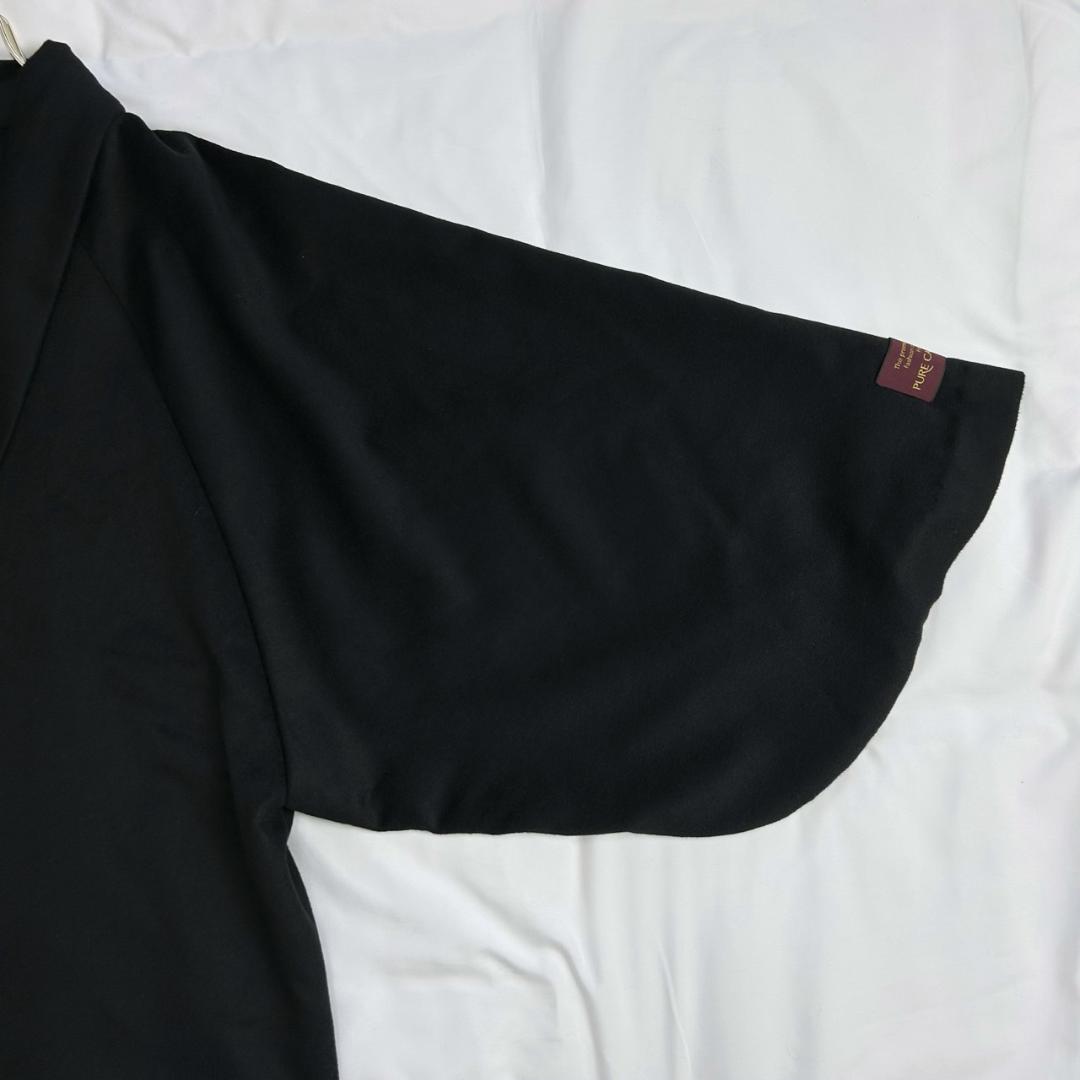 未使用　バルマン　カシミヤ100%　キモノスリーブ　ショールカラー　ロングコート