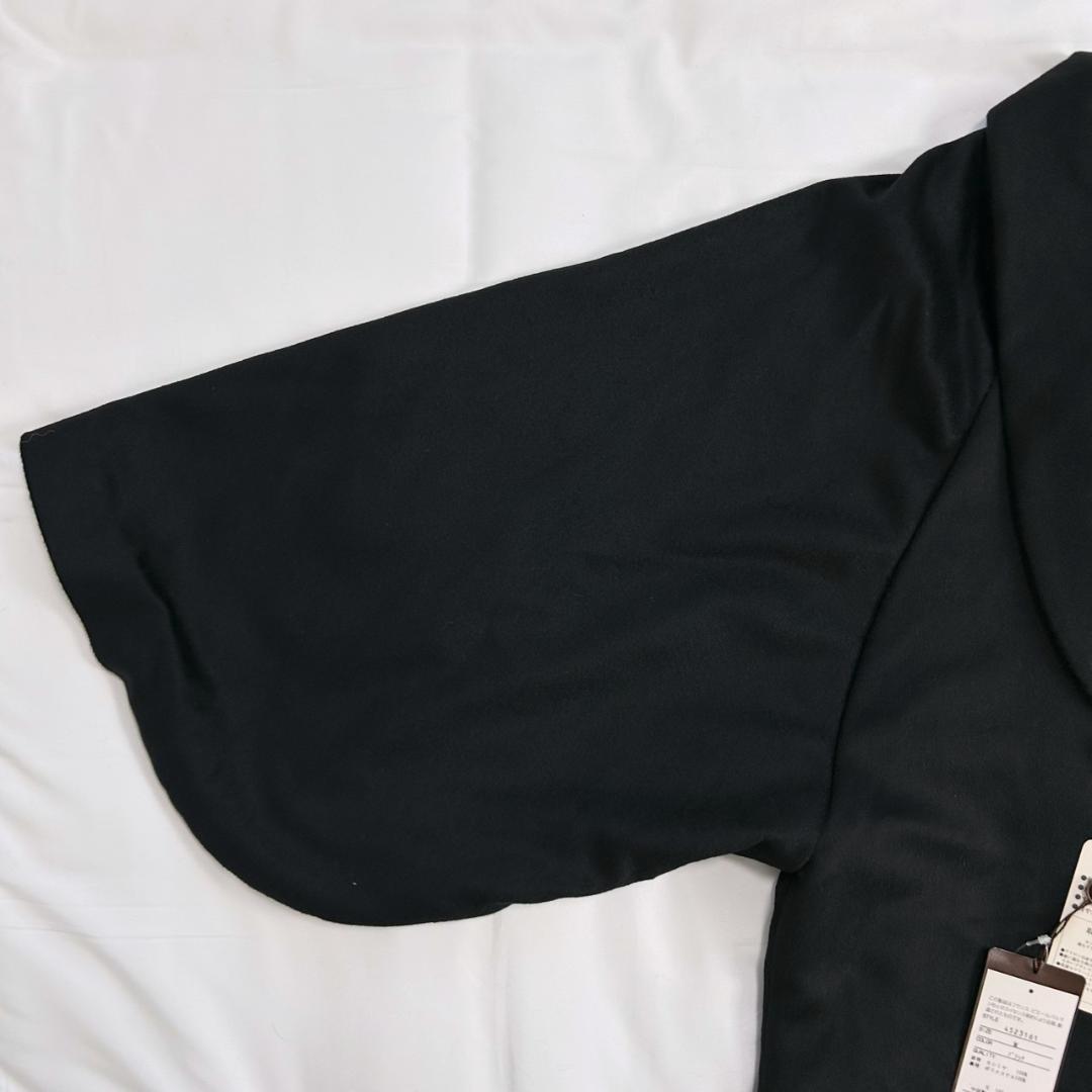 未使用　バルマン　カシミヤ100%　キモノスリーブ　ショールカラー　ロングコート