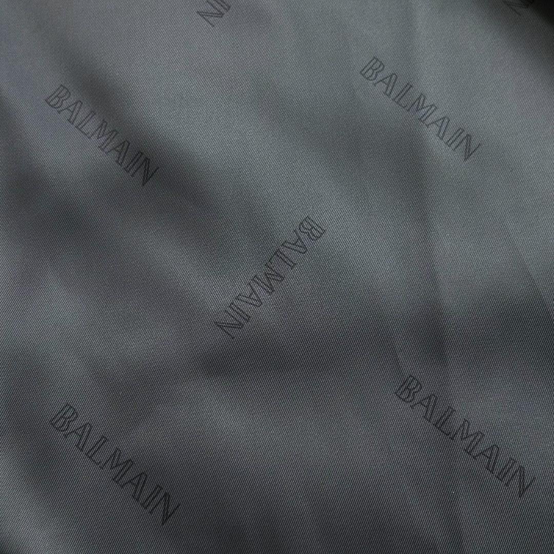 未使用　バルマン　カシミヤ100%　キモノスリーブ　ショールカラー　ロングコート