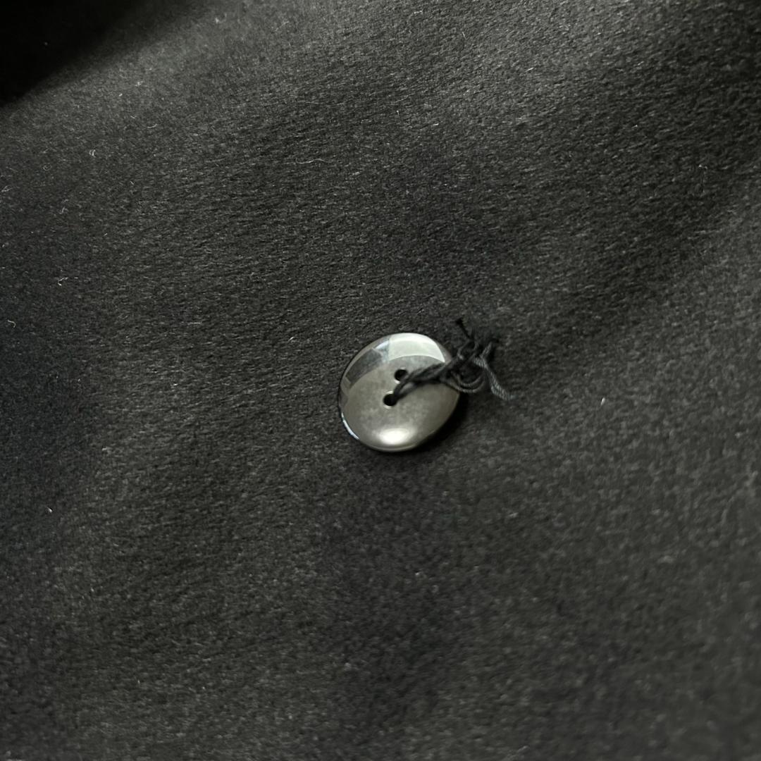 未使用　バルマン　カシミヤ100%　キモノスリーブ　ショールカラー　ロングコート