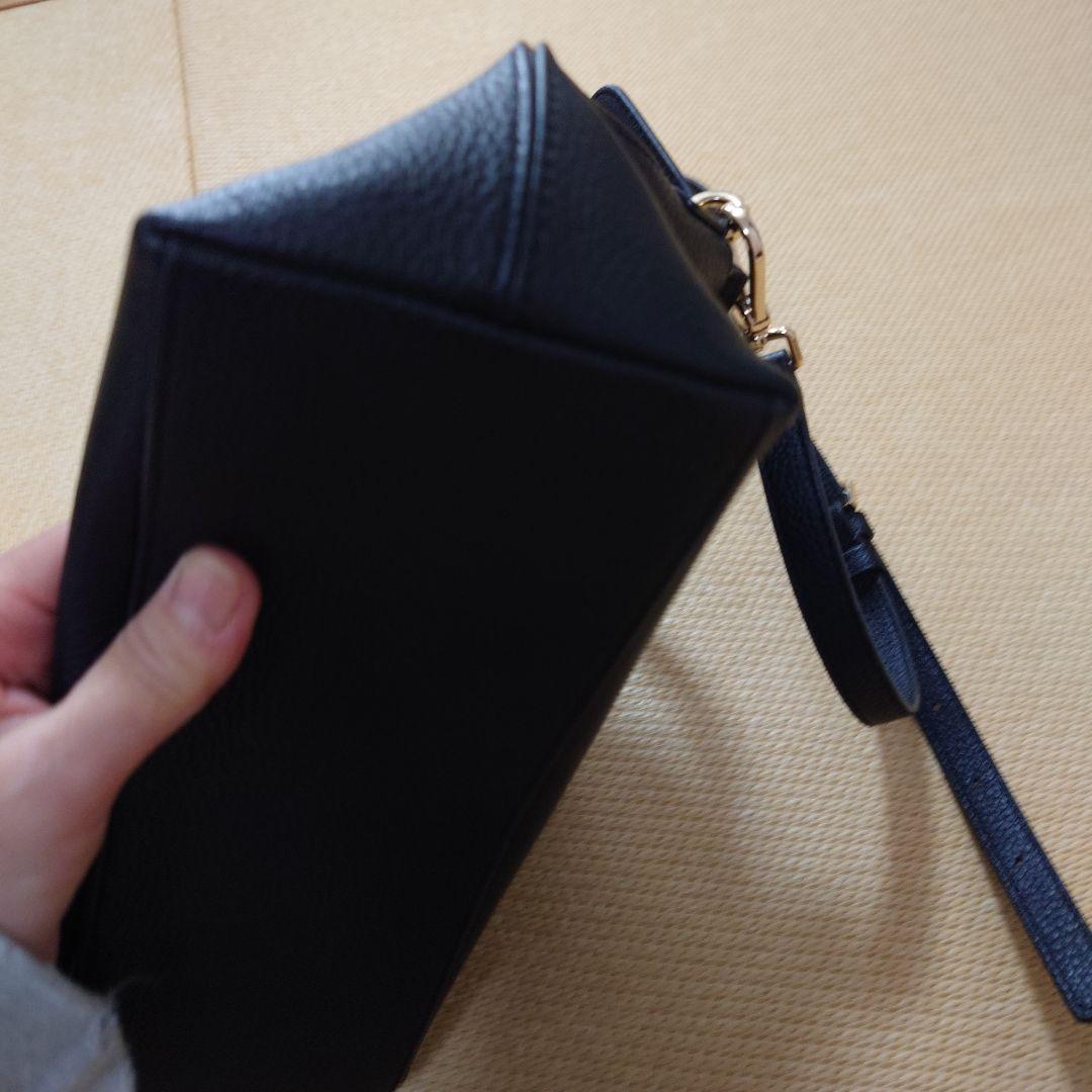 FURLA 黒 レザー ショルダーバッグ