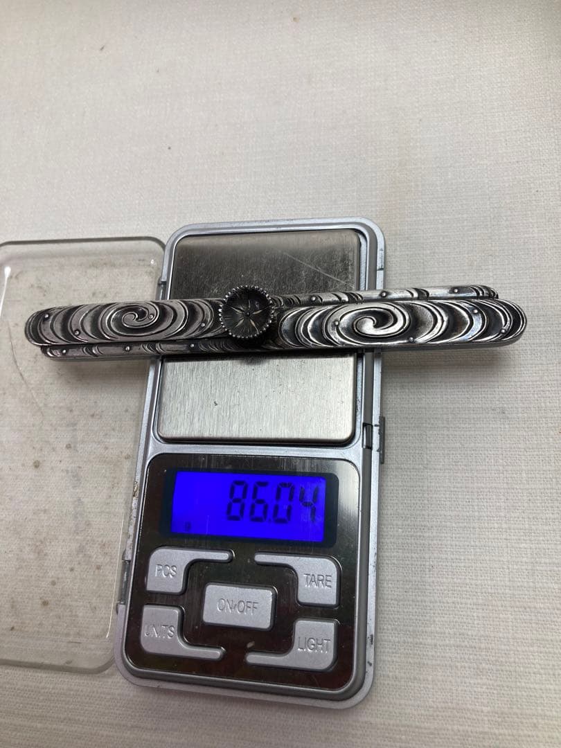 純銀　文鎮　ペーパーウエイト　刻印あり　86g