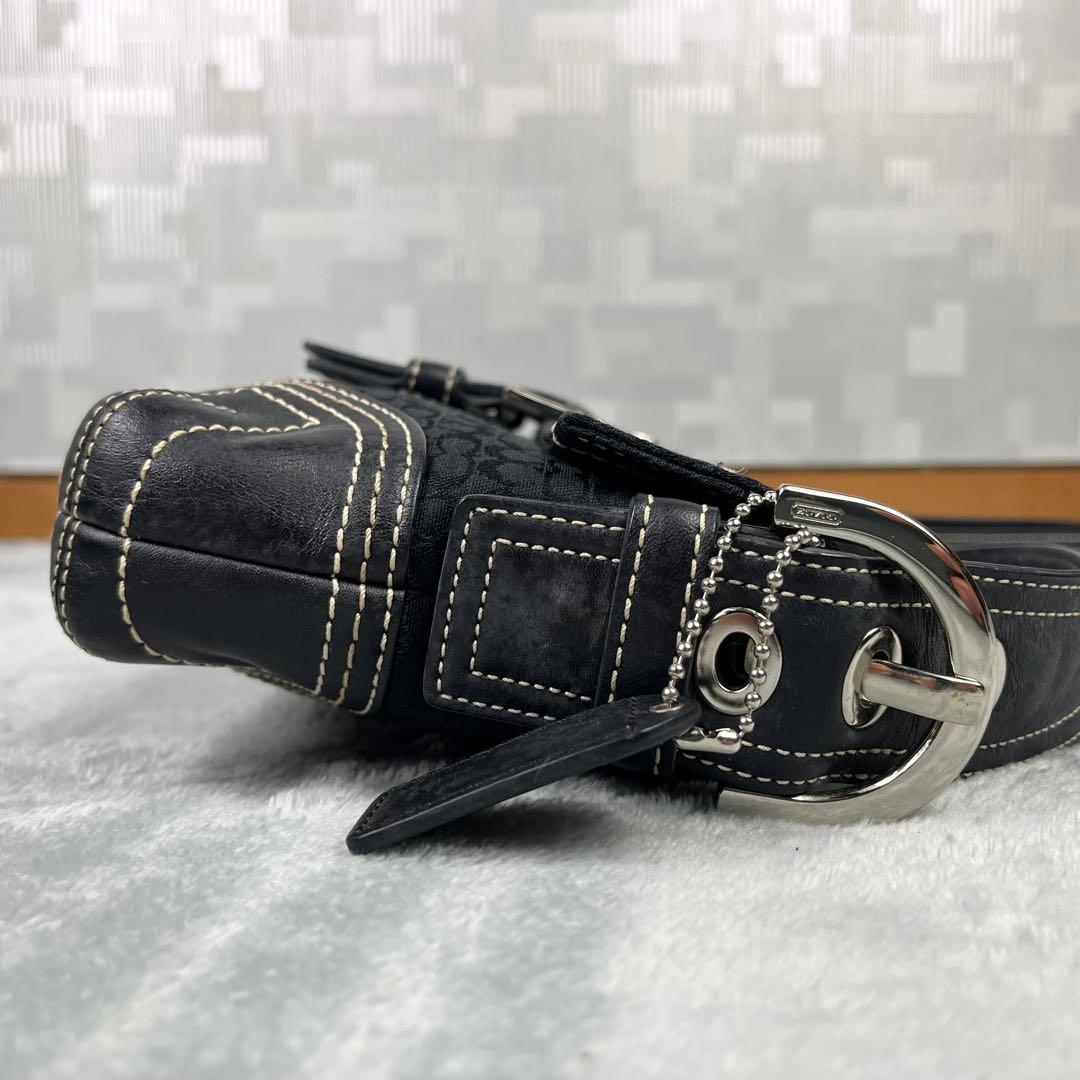 バッグ Vintage Coach Soho Black Shoulder Bag