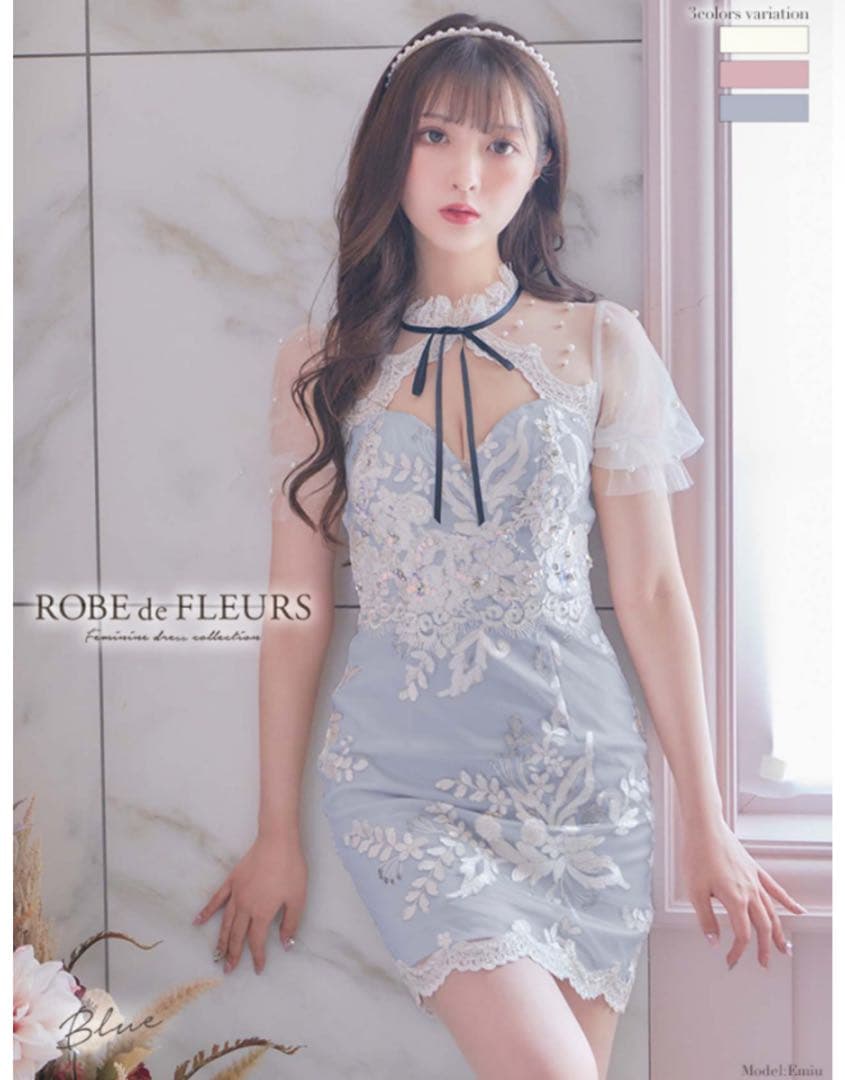 ROBE de FLEURS ミニキャバドレス ドレス