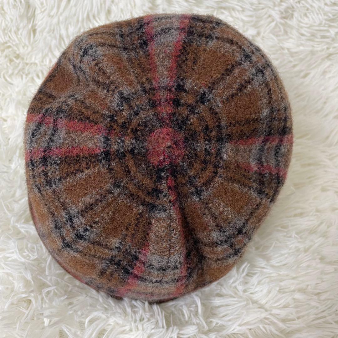 希少✨ヴィヴィアンウエストウッド オーブ チェック柄 ウール クロッシェ ハット