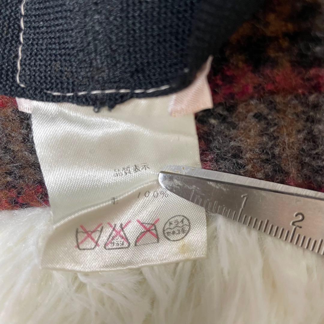 希少✨ヴィヴィアンウエストウッド オーブ チェック柄 ウール クロッシェ ハット