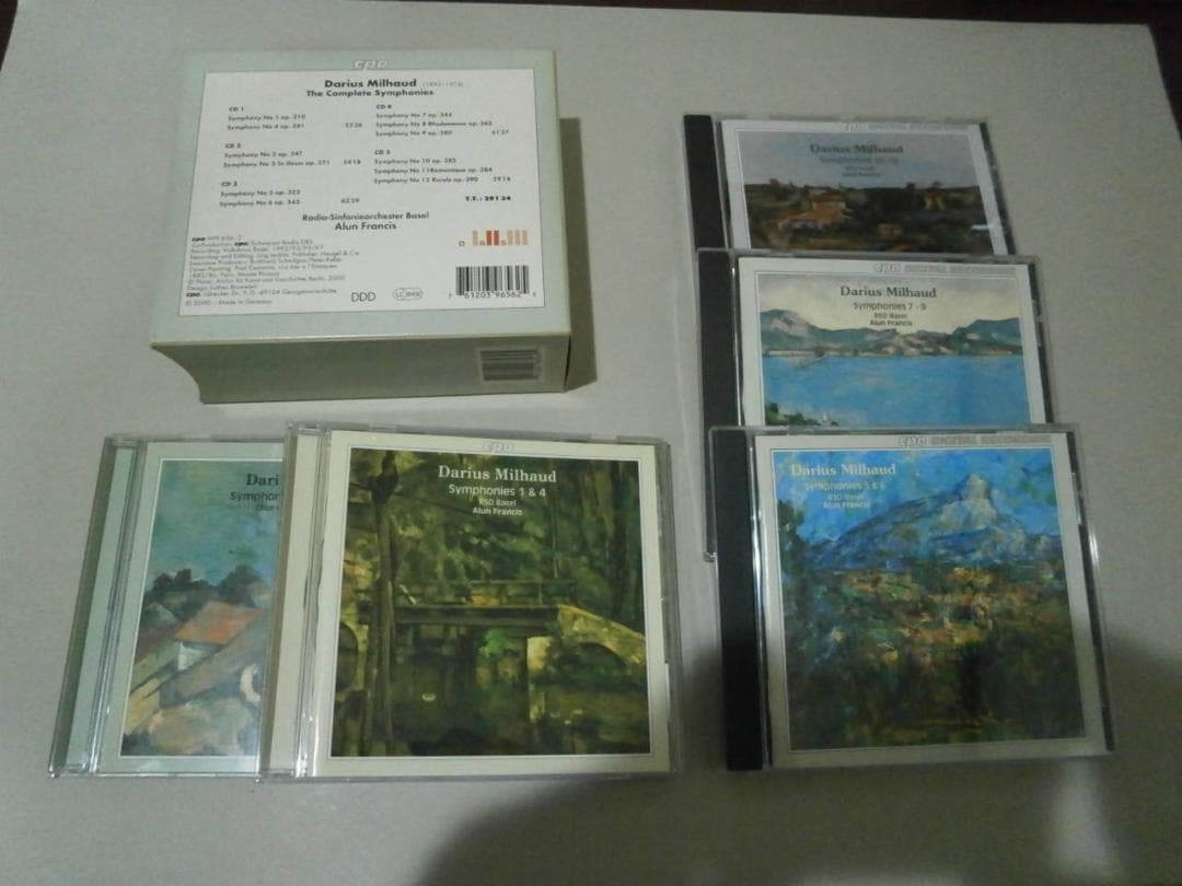 ミヨー　交響曲　全１２曲５CDボックス　希少良品　MILHAUD　フランス