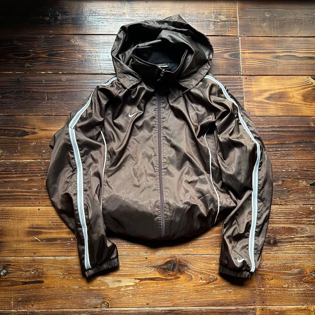 00s ナイキ ナイロン ジャケット パンツ セットアップ 裏地起毛 中綿