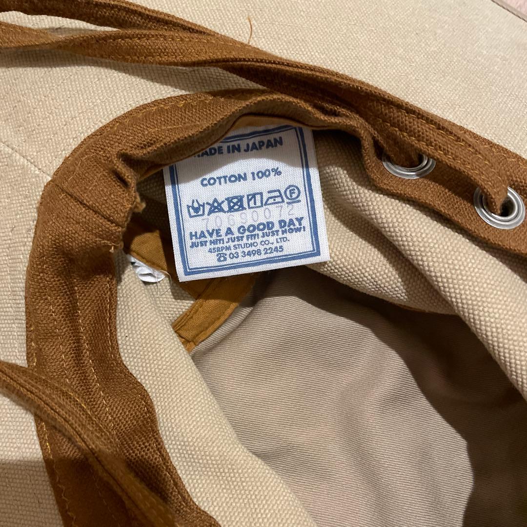 新品 45R 4号帆布のつば広ハット