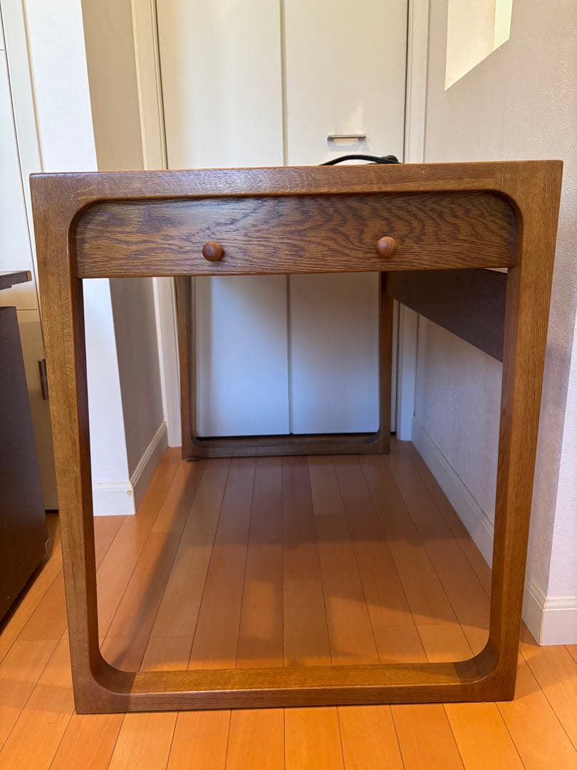 【価格等応相談】木製ブラウンデスク 浜本工芸