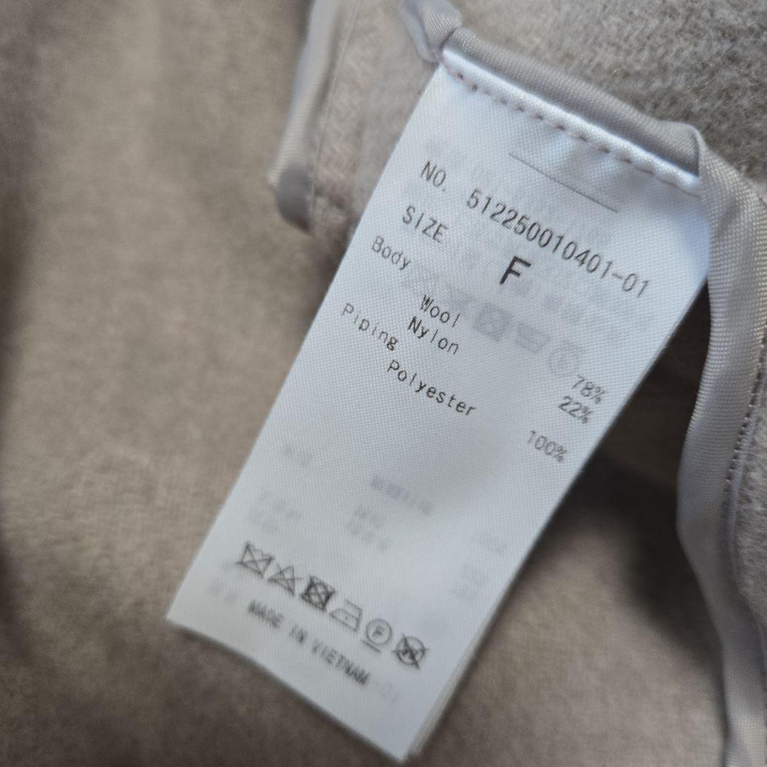 ELENDEEK 美品クールネックノーカラーコート　着用3回