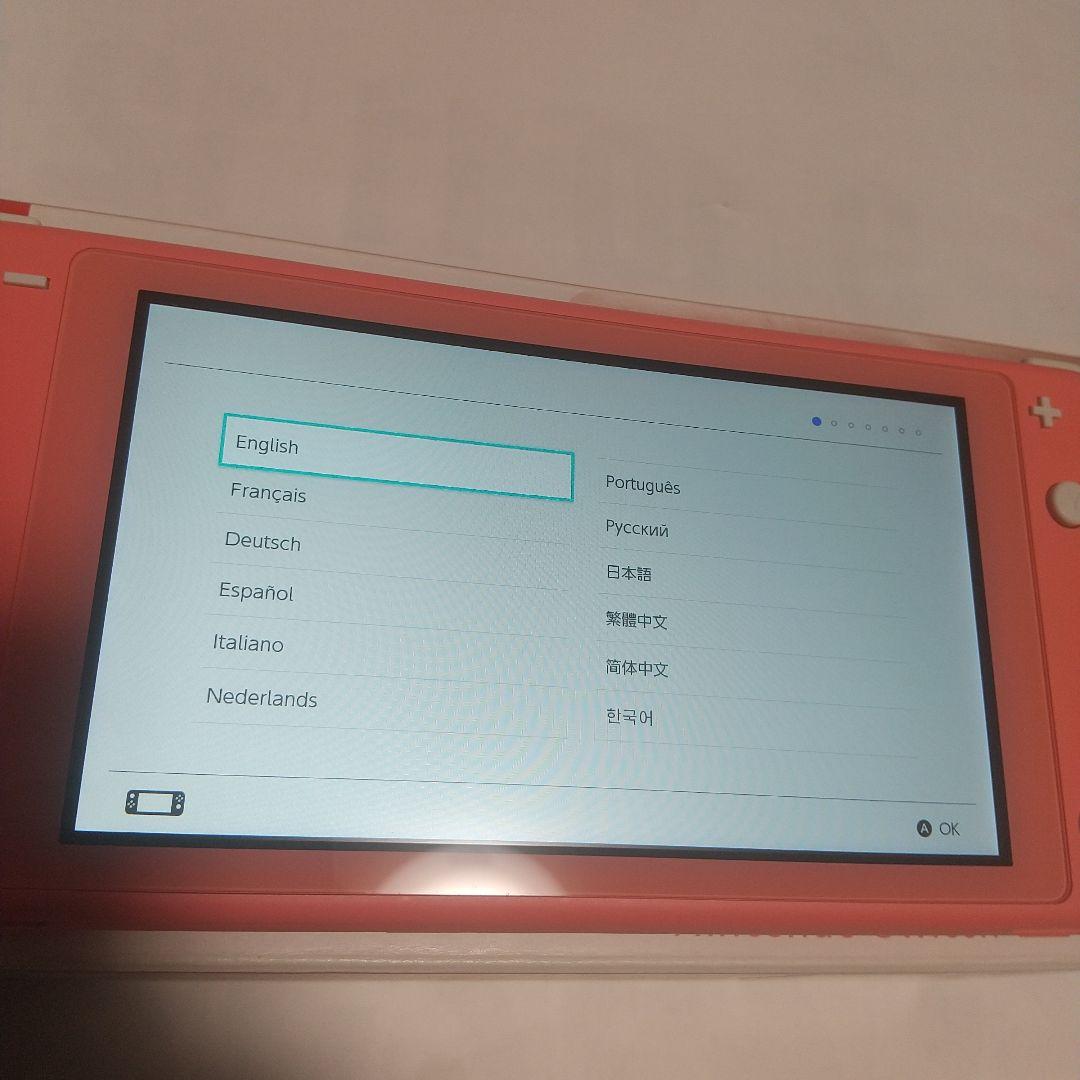 [美品]Nintendo Switch LITE コーラル ピンク 2023年製