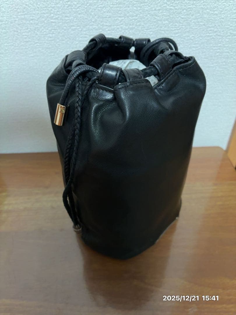 CHROME HEARTS クロムハーツ　ドローストリングサック　レザー巾着