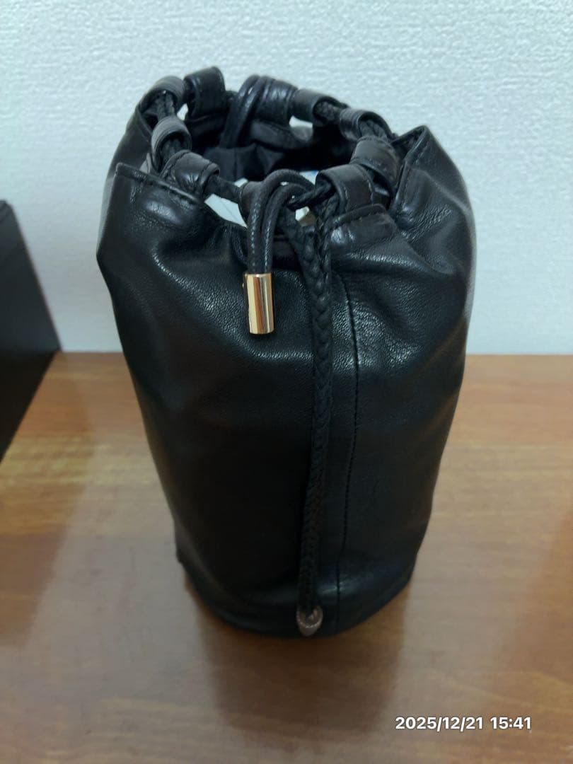 CHROME HEARTS クロムハーツ　ドローストリングサック　レザー巾着