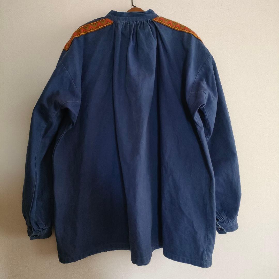 ジャケット・アウター Rare! 1960s french vintage cotton smock