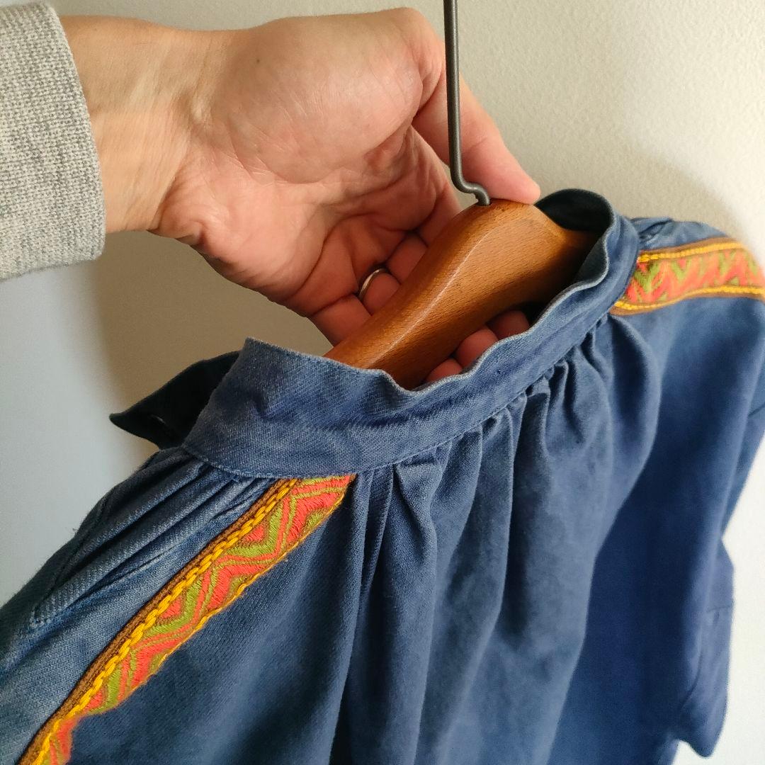 ジャケット・アウター Rare! 1960s french vintage cotton smock