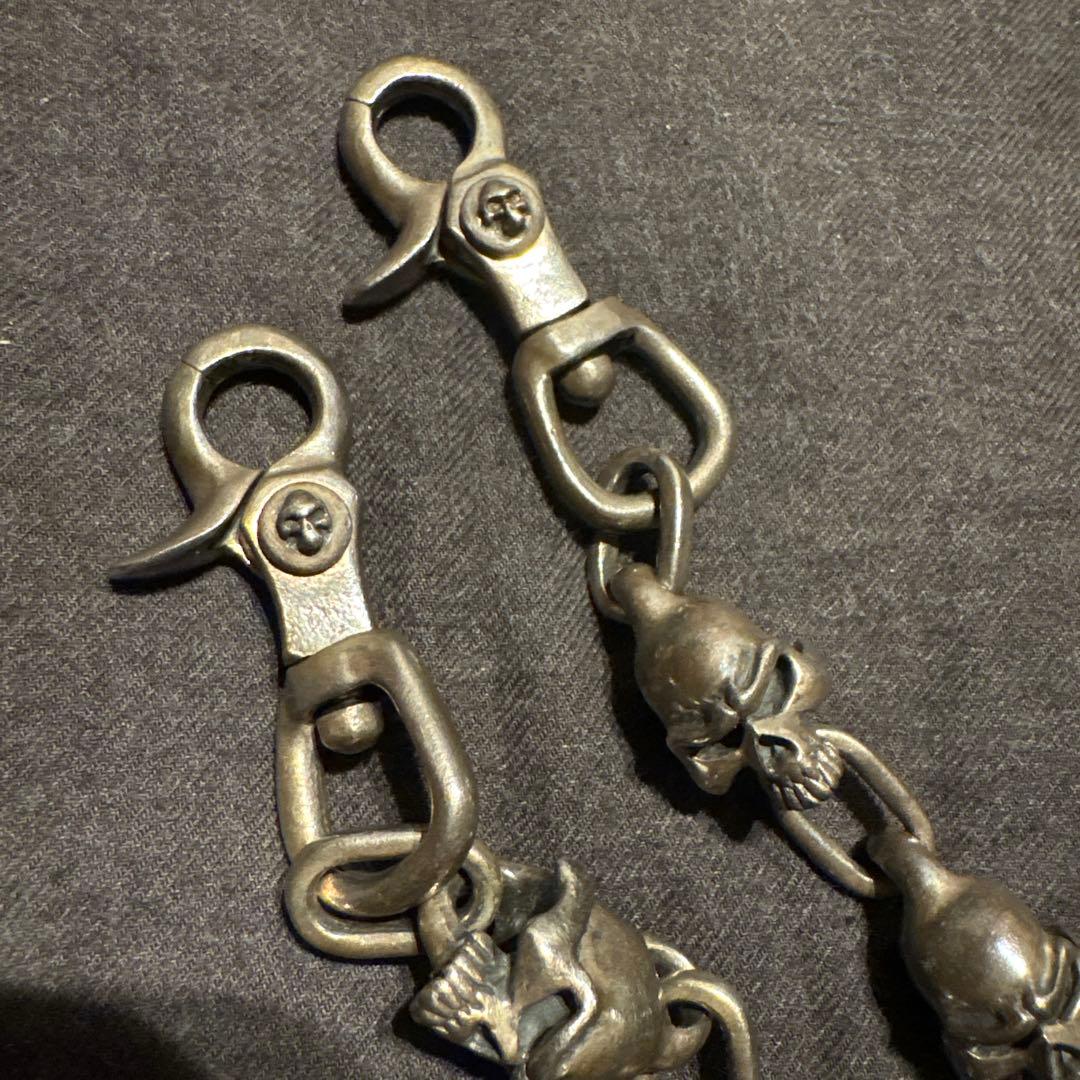 THIRTEEN DESIGNS　ラージスカルウォレットチェーン