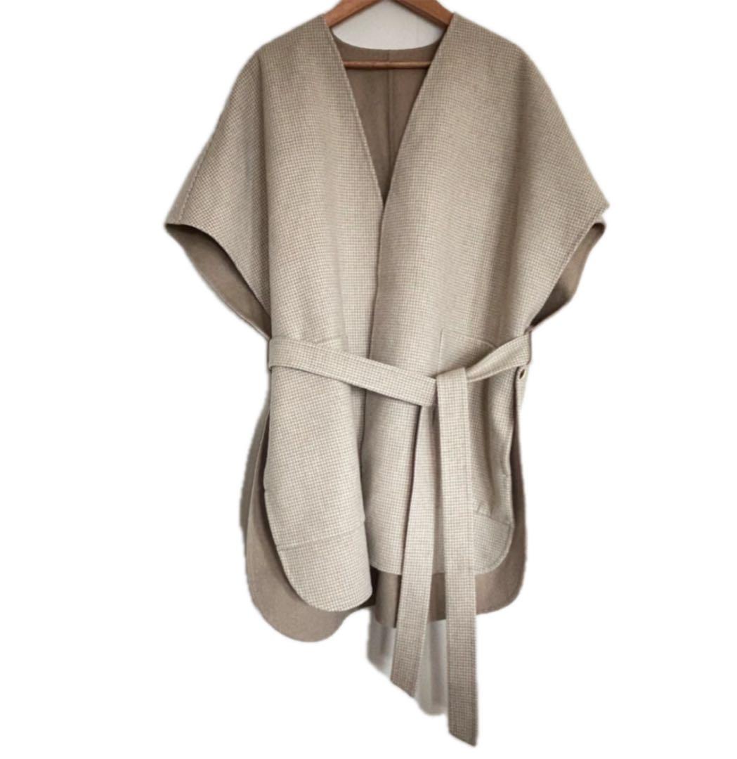 ♡美品♡　ドゥロワー　ハウンドトゥースリバージレ　23AW　定価15万