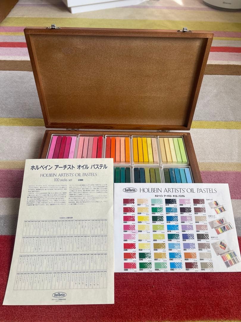 ホルベイン アーティスト オイルパステル 100 木箱入