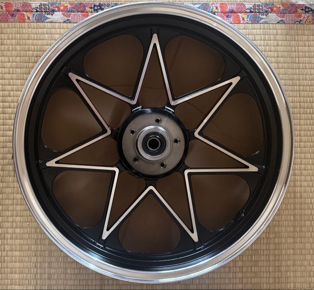 ゼファー用キャストホイール バイク用アルミホイール ブラック/シルバー