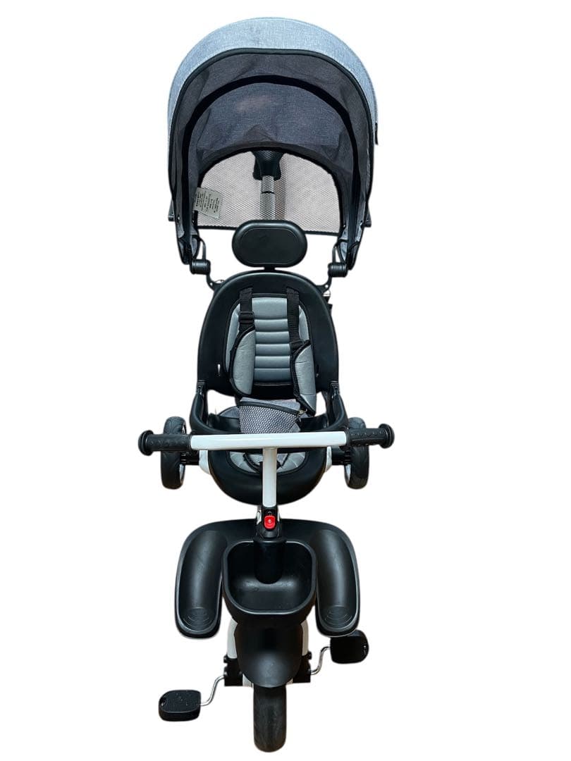 折りたたみ三輪車 グレー 5段階調整