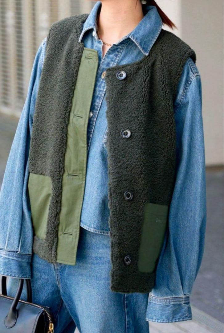 Barbour ベスト サイズ12 緑