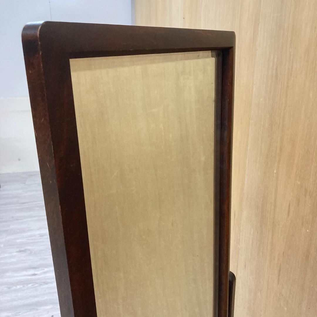 北海道民芸家具　スタンドミラー　姿見　鏡
