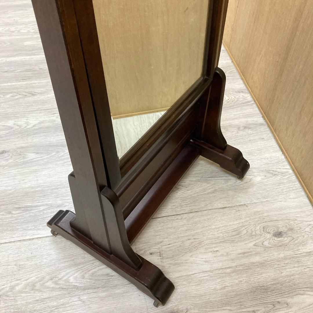 北海道民芸家具　スタンドミラー　姿見　鏡