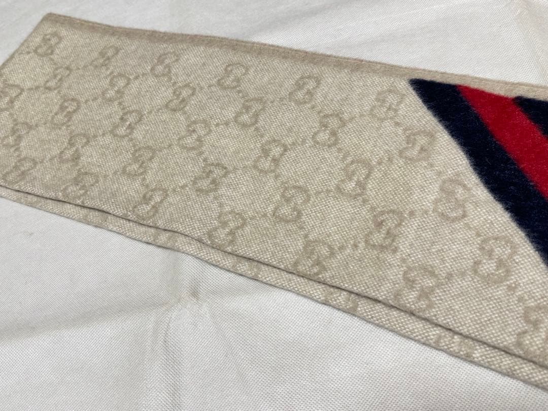 M8041 未使用 GUCCI グッチ マフラー シェリーライン