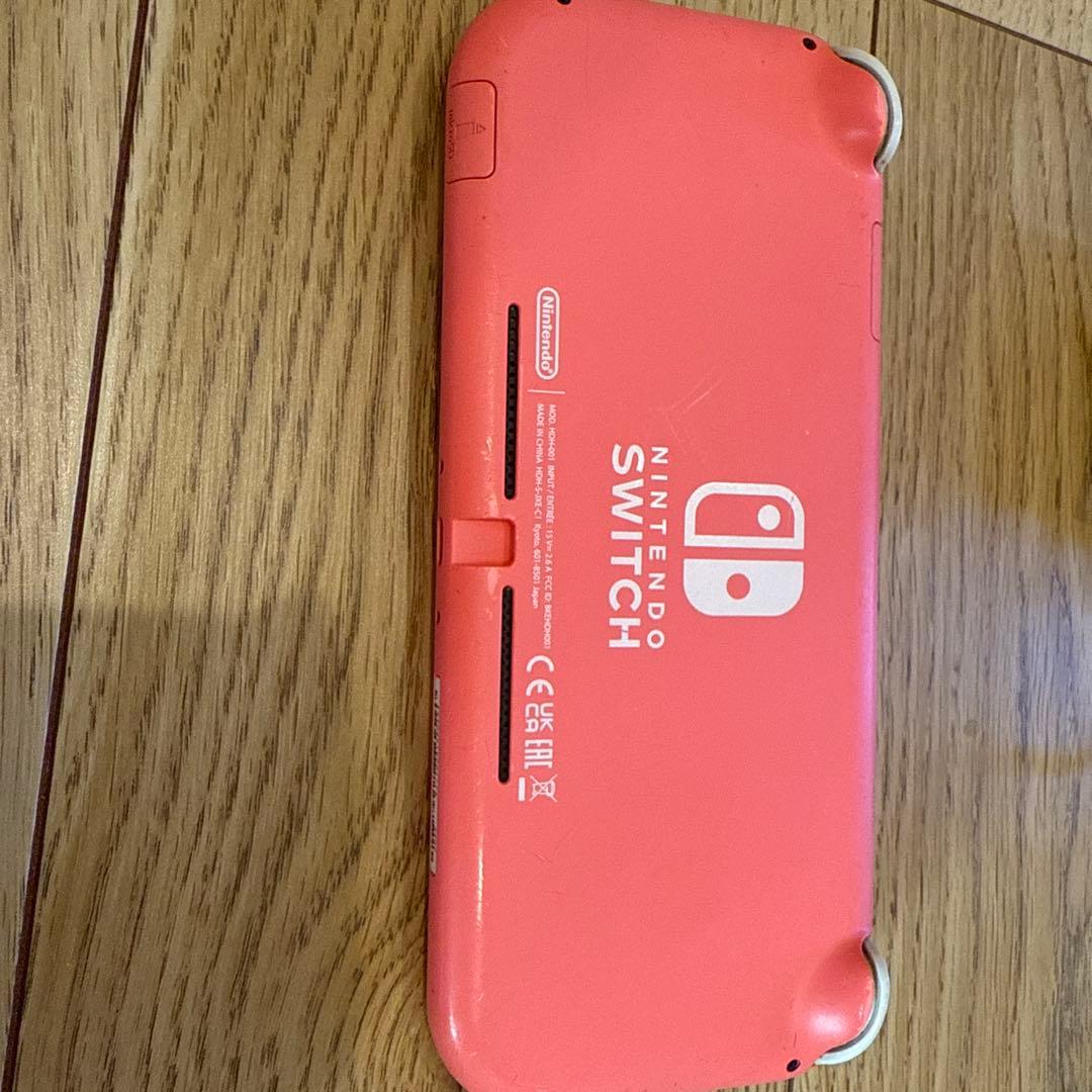 Nintendo Switch Lite本体 コーラル　ピンク　充電器付