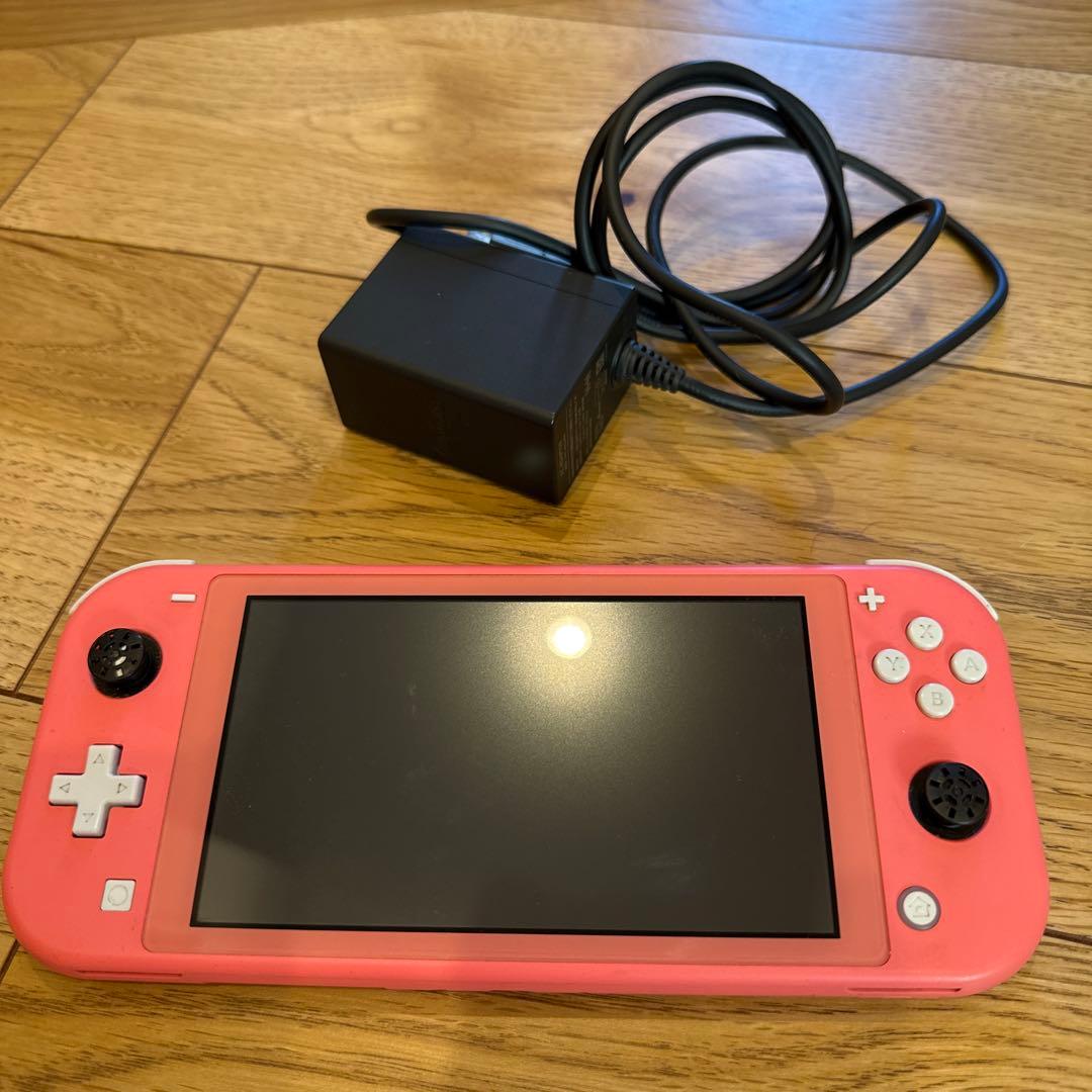 Nintendo Switch Lite本体 コーラル　ピンク　充電器付