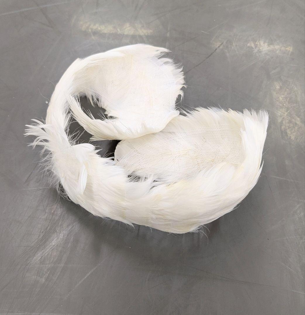 バレエ衣裳/ジュニア 白鳥9着セット 頭飾り(羽)付き