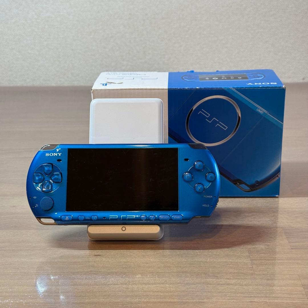 4-171 PSP-3000 バイブラント ブルー 箱付き