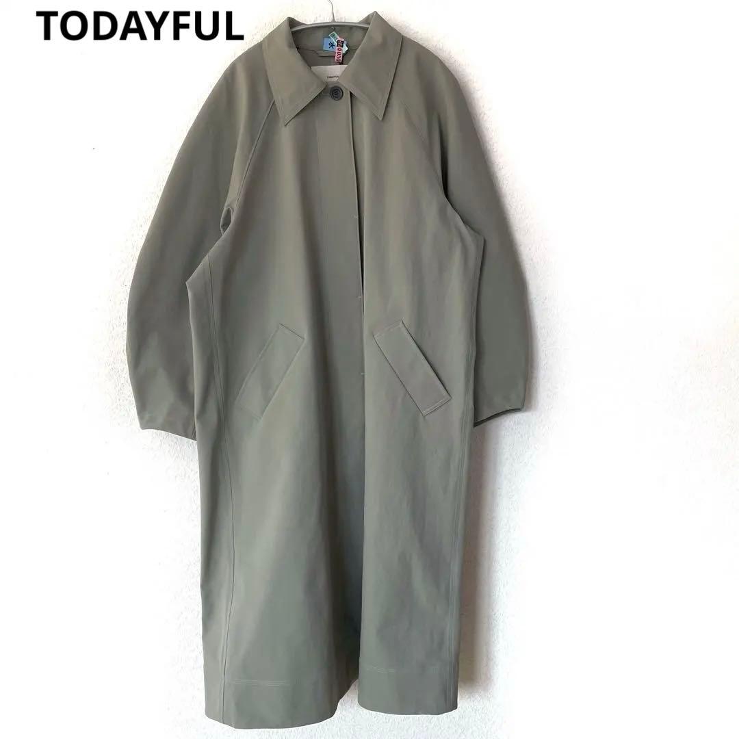TODAYFUL LIFE's ステンカラーコート セージ 38 クリーニング済