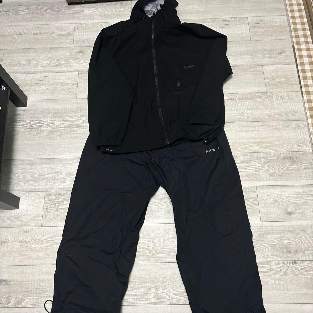 Bsrabbit 上下Lセット　スノーボード ウェア　黒