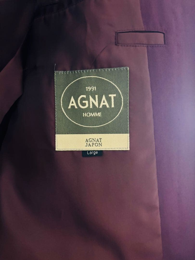 ヴィンテージ ダブルスーツ セットアップ 紫 ワインレッド レトロ 古着 メンズ