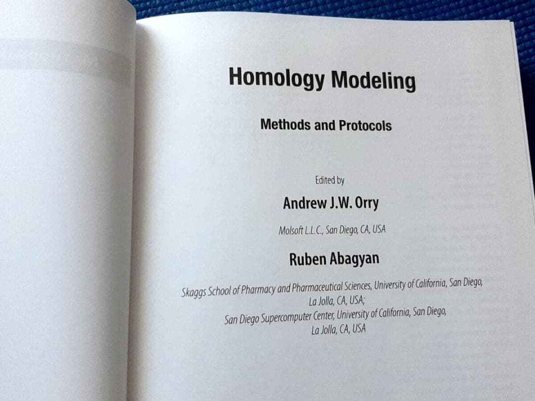 洋書 Homology Modeling: ホモロジーモデリング方法　プロトコル