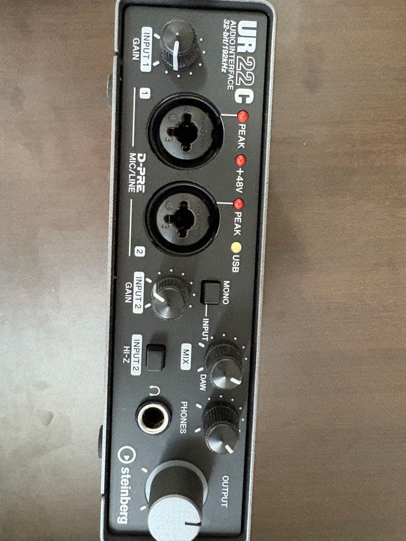 Steinberg UR22 C USBオーディオインターフェイス